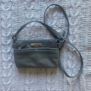 Dark silver crossbody bag